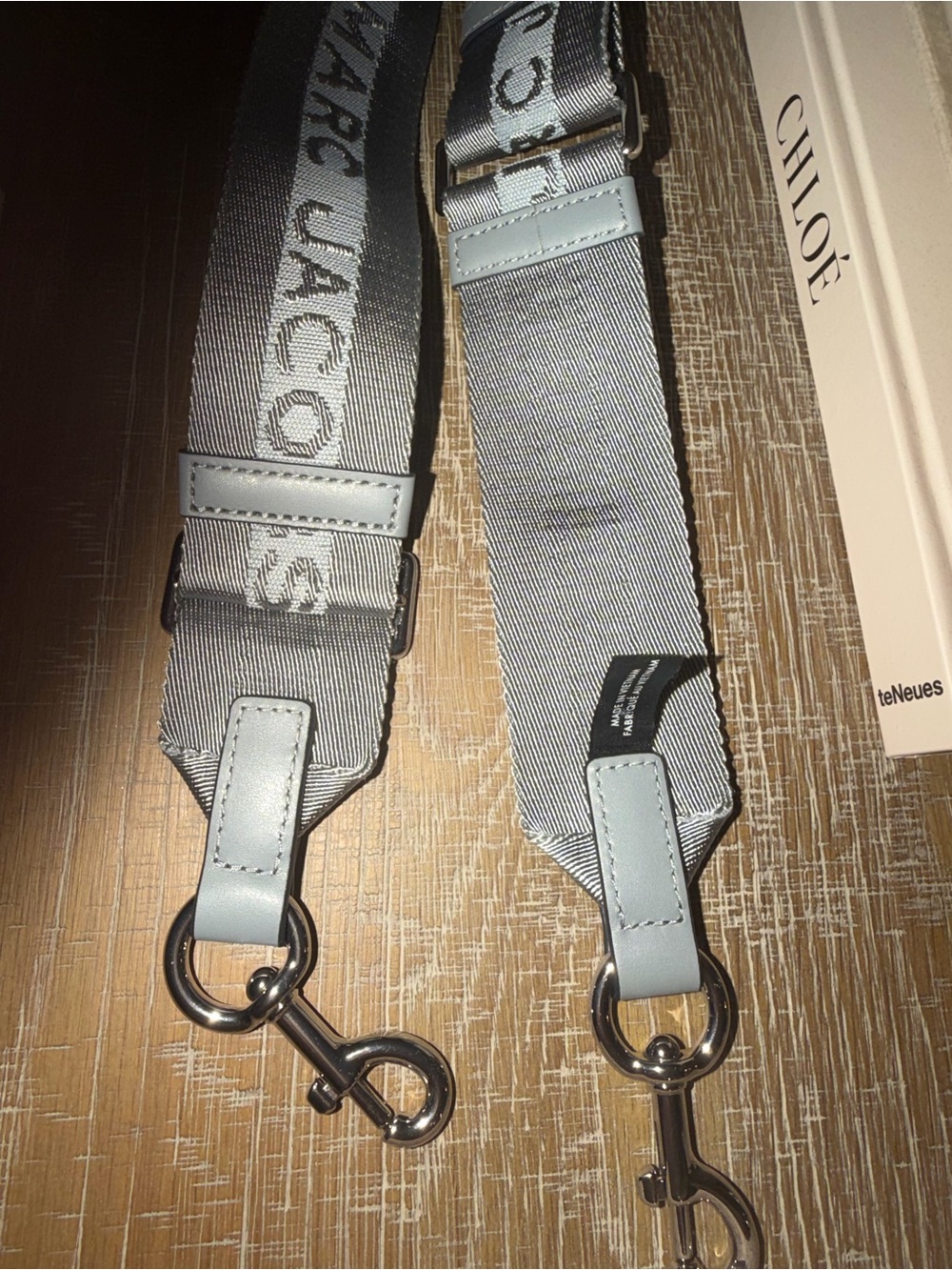 Marc Jacobs Gray Woven Detachable Messenger Strap - Picture 7 of 8